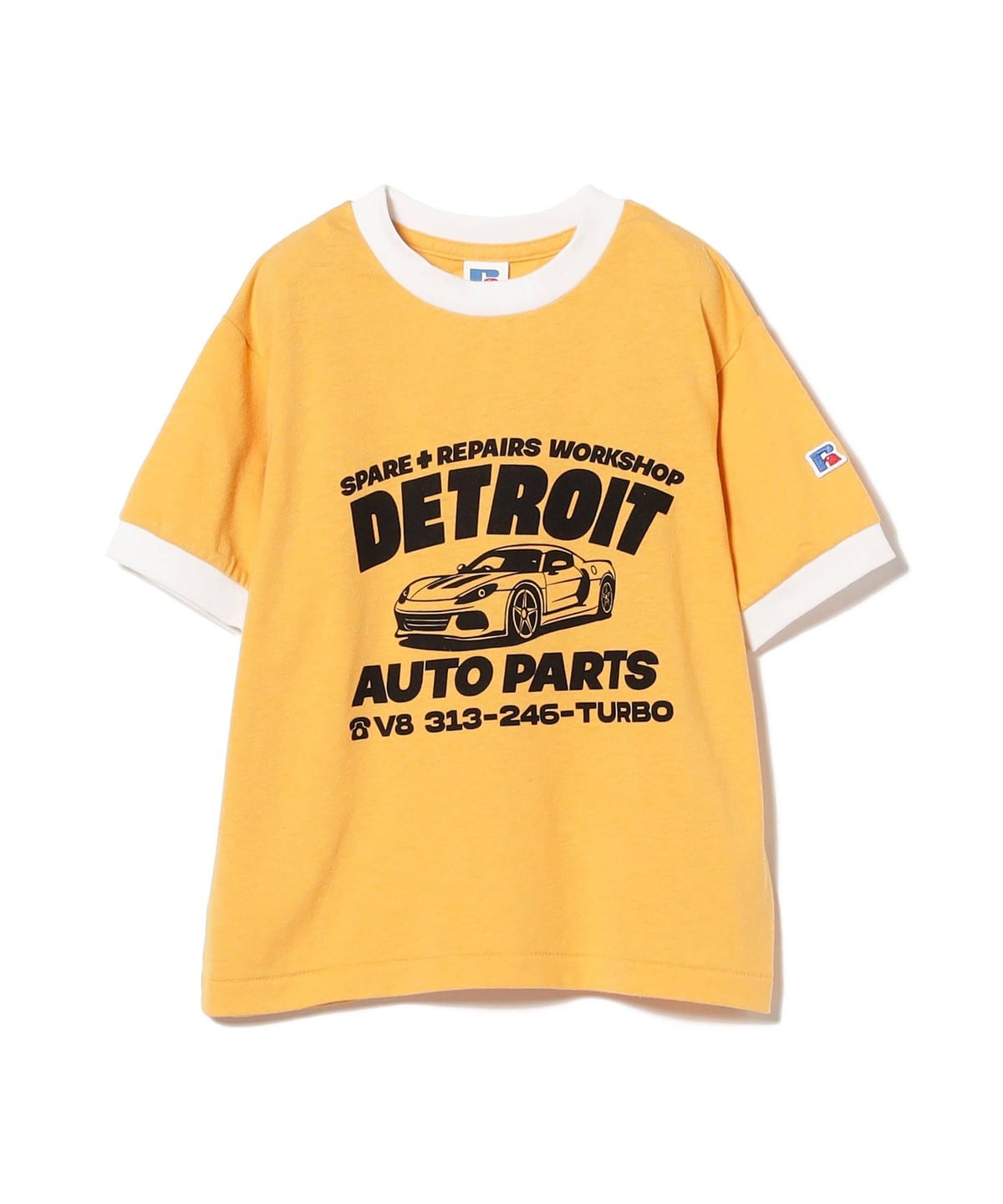 RUSSELL ATHLETIC ���b�Z���A�X���`�b�N / �N���V�b�N �����K�[ T�V���c�i110 130cm�j T�V���c�E�J�b�g�\�[ YELLOW 110