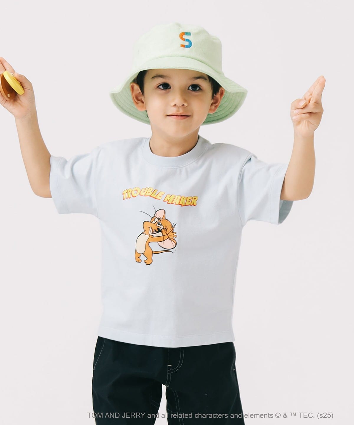 トムとジェリー プリントTシャツ 2025SS (90 150cm) Tシャツ・カットソー SAX 90 トムとジェリー プリントTシャツ 2025SS (90 150cm) Tシャツ・カットソー SAX 90