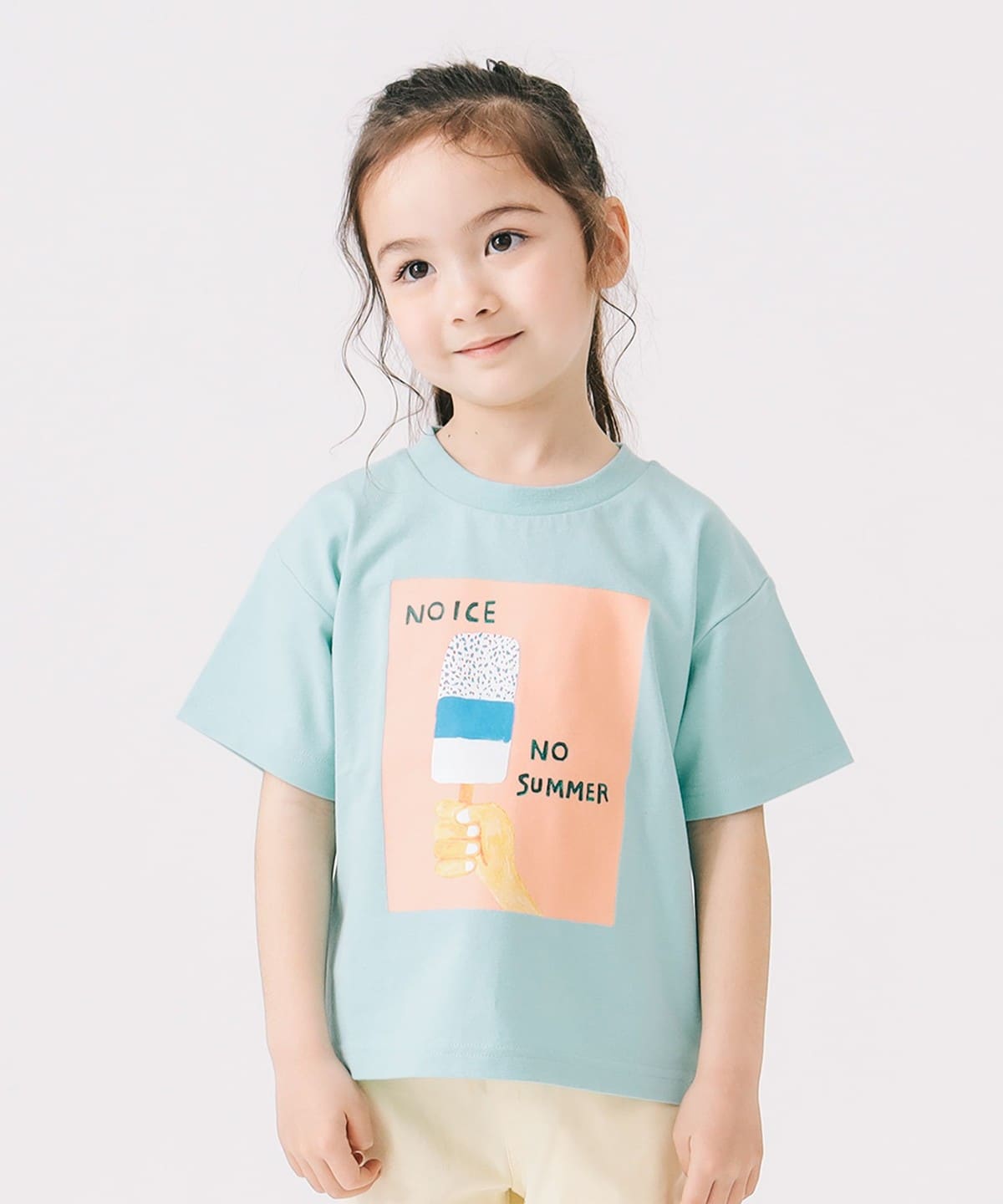 サマー モチーフ プリント Tシャツ2025SS(100 140cm) Tシャツ・カットソー MINT. GREEN 140 サマー モチーフ プリント Tシャツ2025SS(100 140cm) Tシャツ・カットソー MINT. GREEN 140