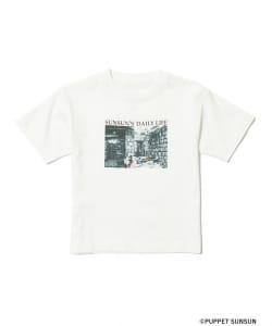 PUPPET SUNSUN × B:MING by BEAMS / フェード フォトプリント Tシャツ【book】（KIDS 100～140cm）