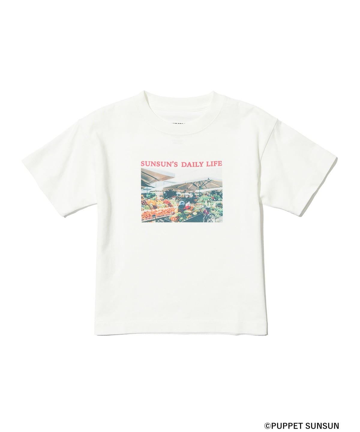 PUPPET SUNSUN × B:MING by BEAMS ビーミング by ビームス / フェード フォトプリント Tシャツ【market】(KIDS 100 140cm) Tシャツ・カットソー OFF WHITE S(100) PUPPET SUNSUN × B:MING by BEAMS ビーミング by ビームス / フェード フォトプリント Tシャツ【market】(KIDS 100 140cm) Tシャツ・カットソー OFF WHITE S(100)