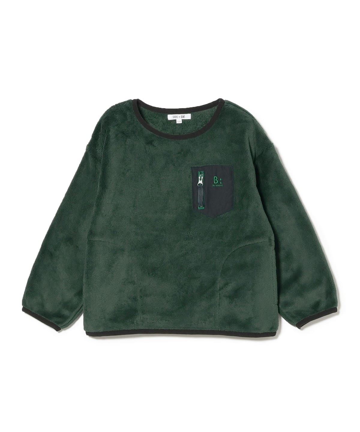 ボア フリース プルオーバー(90 140cm) Tシャツ・カットソー GREEN 110 ボア フリース プルオーバー(90 140cm) Tシャツ・カットソー GREEN 110