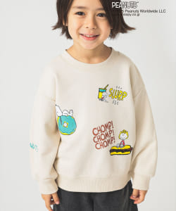 【+15%ポイントUP】Peanuts 総柄 プリント スウェット 2025FW（90～140cm）