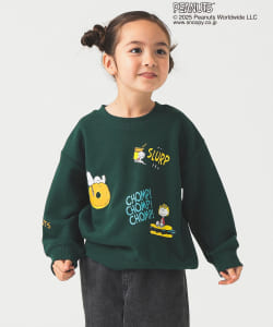 【+15%ポイントUP】Peanuts 総柄 プリント スウェット 2025FW（90～140cm）