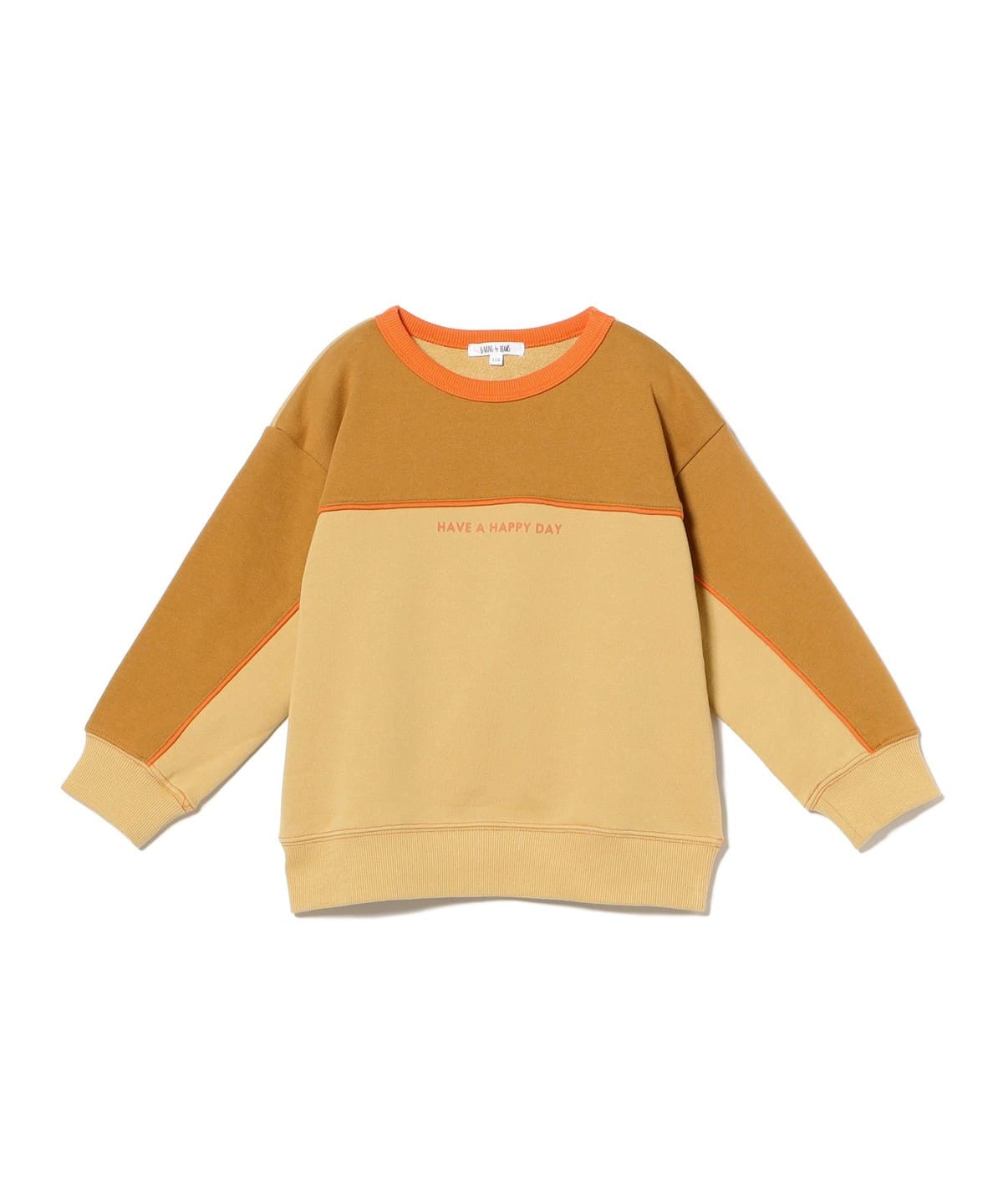 配色 切替 スウェット 2025FW(100 140cm) トップス YELLOW 100 配色 切替 スウェット 2025FW(100 140cm) トップス YELLOW 100