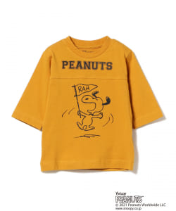 B:MING by BEAMS / Peanuts フットボール 7分袖Tシャツ （90~140cm)
