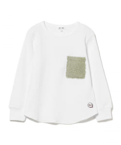 B:MING by BEAMS / ボアポケット サーマル ロングスリーブ Tシャツ （90~150cm）