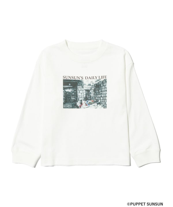 PUPPET SUNSUN×BEAMS/スンスンTシャツ【book】 Sサイズ PUPPET SUNSUN×BEAMS/スンスンTシャツ【book】 Sサイズ B:MING