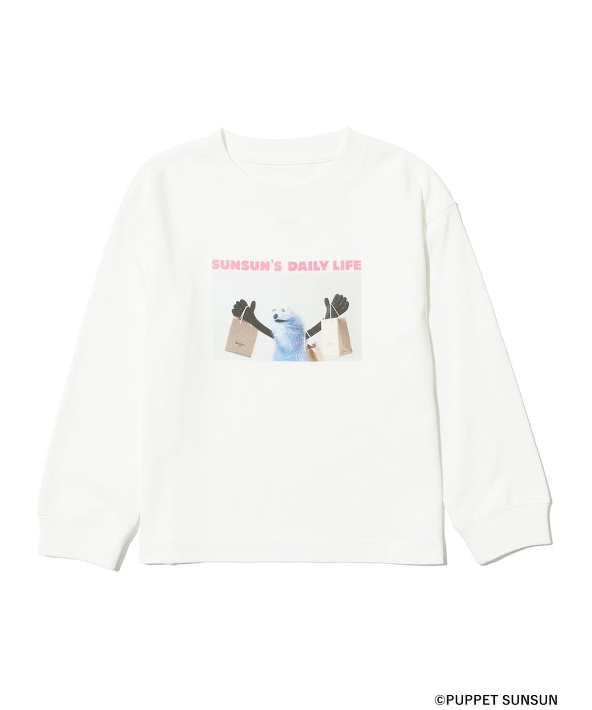 PUPPET SUNSUN × B:MING by BEAMS ビーミング by ビームス / フェード フォトプリント ロングスリーブ Tシャツ【shop】(KIDS 100 140cm) Tシャツ・カットソー OFF WHITE M(120) PUPPET SUNSUN × B:MING by BEAMS ビーミング by ビームス / フェード フォトプリント ロングスリーブ Tシャツ【shop】(KIDS 100 140cm) Tシャツ・カットソー OFF WHITE M(120)