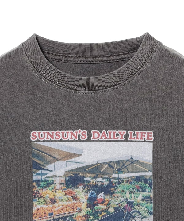パペットスンスン　ロングスリーブTシャツ　ネイビー　ポップアップショップ B:MING by BEAMS（ビーミング by ビームス）PUPPET SUNSUN × B