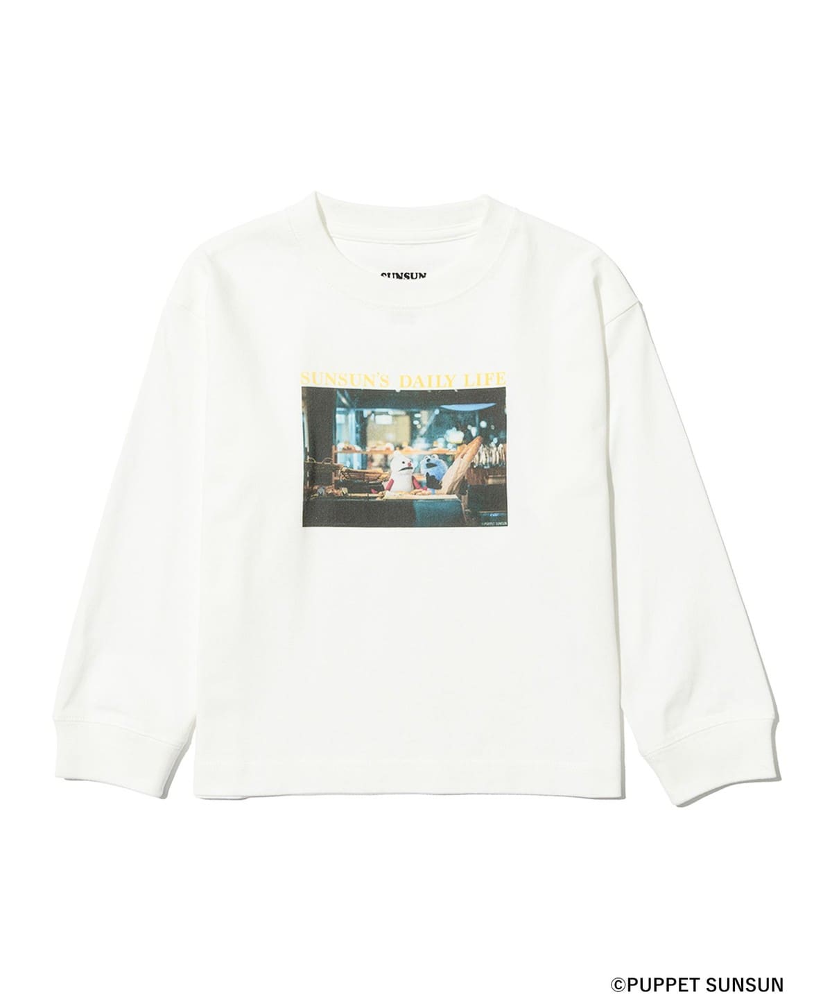 PUPPET SUNSUN × B:MING by BEAMS ビーミング by ビームス / フェード フォトプリント ロングスリーブ Tシャツ【bread】(KIDS 100 140cm) Tシャツ・カットソー OFF WHITE M(120) PUPPET SUNSUN × B:MING by BEAMS ビーミング by ビームス / フェード フォトプリント ロングスリーブ Tシャツ【bread】(KIDS 100 140cm) Tシャツ・カットソー OFF WHITE M(120)