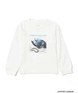 PUPPET SUNSUN × B:MING by BEAMS / フェード フォトプリント ロングスリーブ Tシャツ【music】（KIDS 100～140cm）