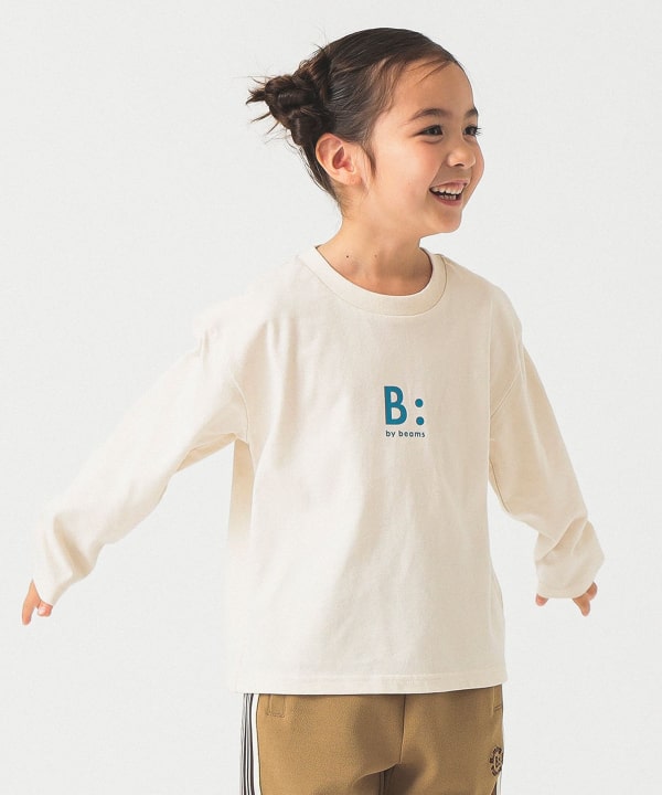 みんくる BEAMS コラボ ロングスリーブTシャツ BEAMS mini（ビームス ミニ）ナンバー ロゴ ロングスリーブ T
