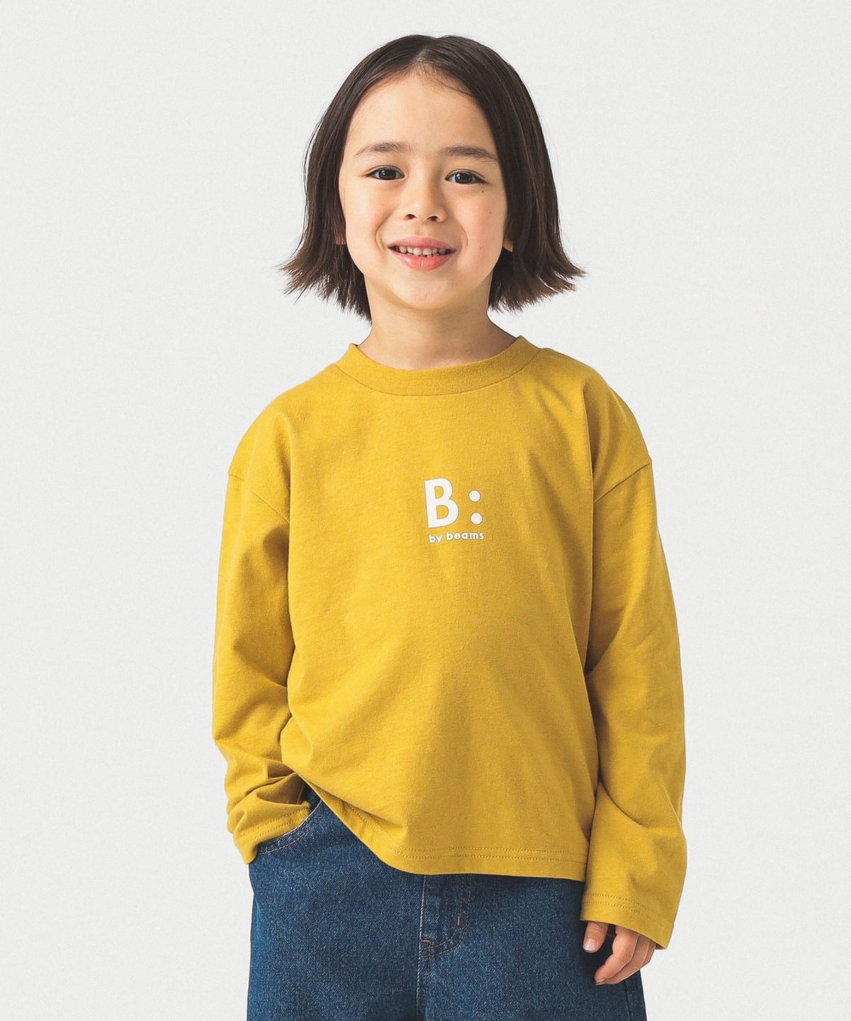 ロゴ プリント ロングスリーブ Tシャツ 2025FW(100~140cm) Tシャツ・カットソー MUSTARD 120 ロゴ プリント ロングスリーブ Tシャツ 2025FW(100~140cm) Tシャツ・カットソー MUSTARD 120
