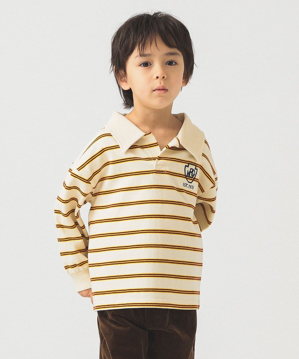 B:MING by BEAMS（ビーミング by ビームス）ボーダー ラガーシャツ