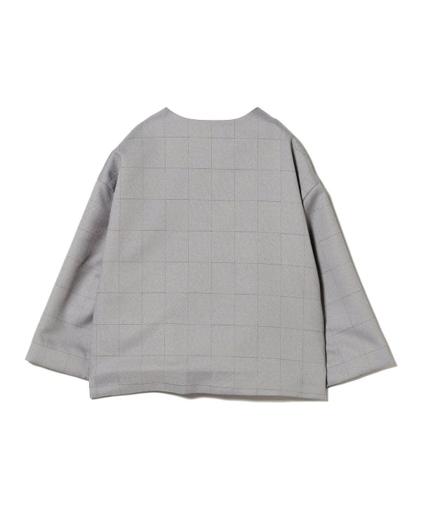 B:MING by BEAMS セットアップスーツ ノーカラー チェック S B:MING by BEAMS セットアップスーツ ノーカラー チェック S