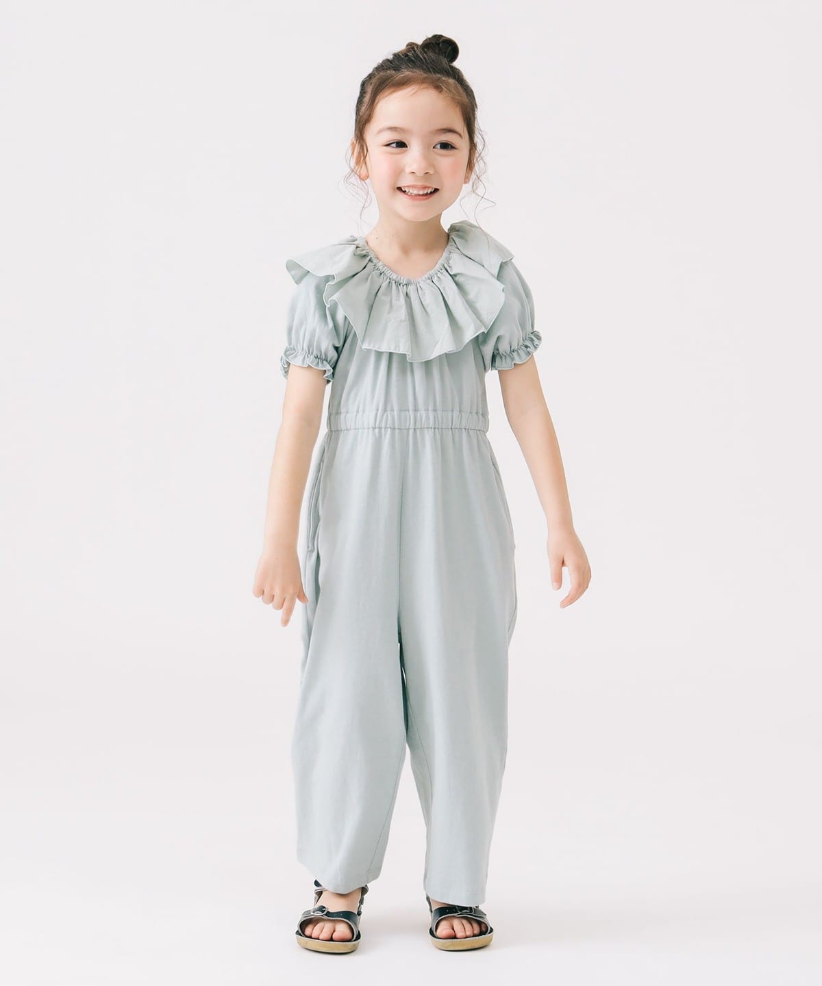 ピエロ襟 オールインワン 2025SS(100 140cm) パンツ MINT 100 ピエロ襟 オールインワン 2025SS(100 140cm) パンツ MINT 100