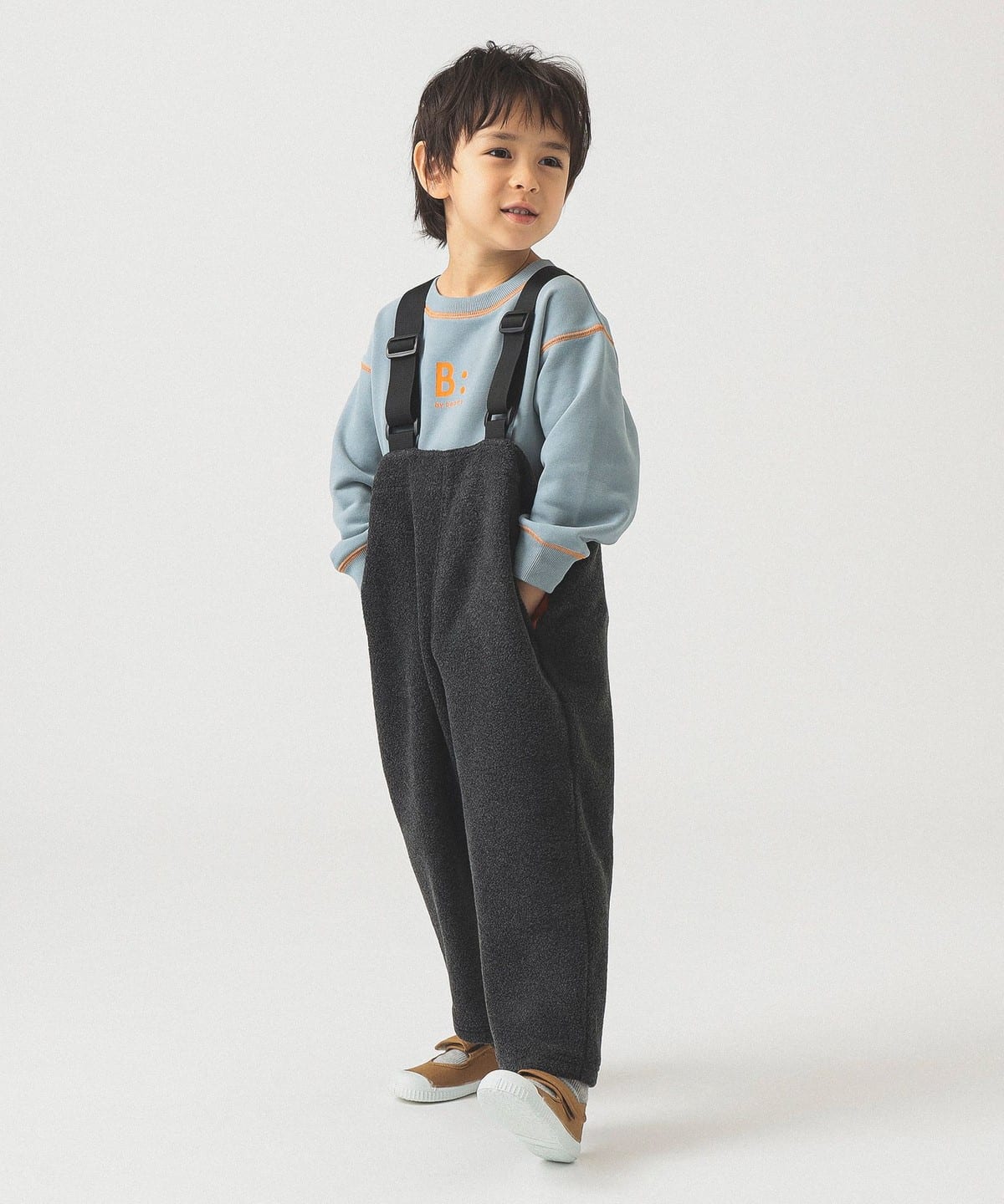 フリース カバーオール 2025FW（100 140cm） パンツ CHARCOAL GREY 120