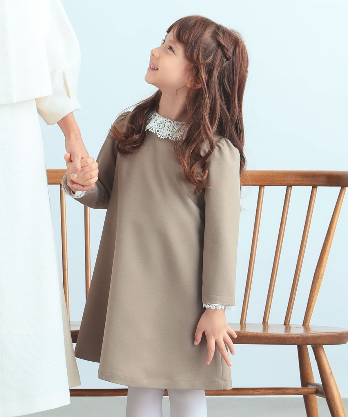B:MING by BEAMS / Ceremony lace collar dress (100-130cm)