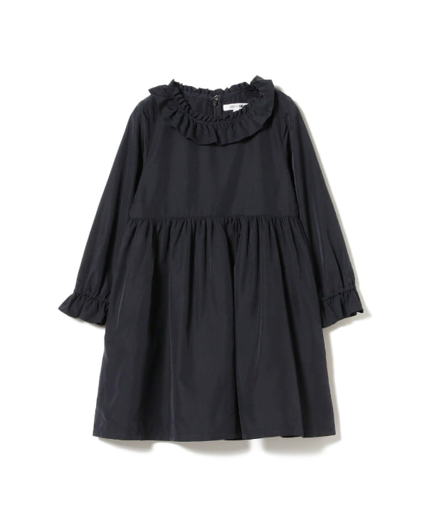 【タグ付き】こどもビームス ワンピース 濃紺 100cm 白襟 リボン B：MING by BEAMS ワンピース 「セレモニー・フォーマル」BIG襟