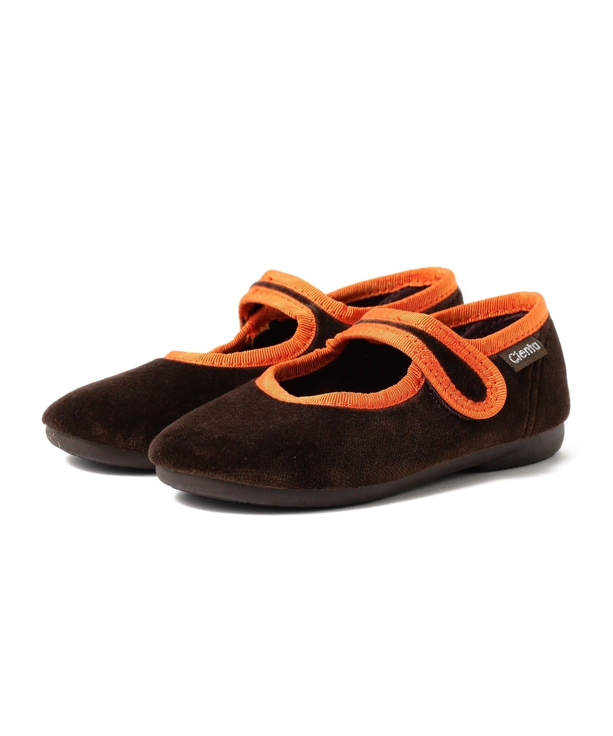 Cienta シエンタ / ベロア バレエ シューズ (14 19cm) シューズ 07830 BROWN 16 Cienta シエンタ / ベロア バレエ シューズ (14 19cm) シューズ 07830 BROWN 16