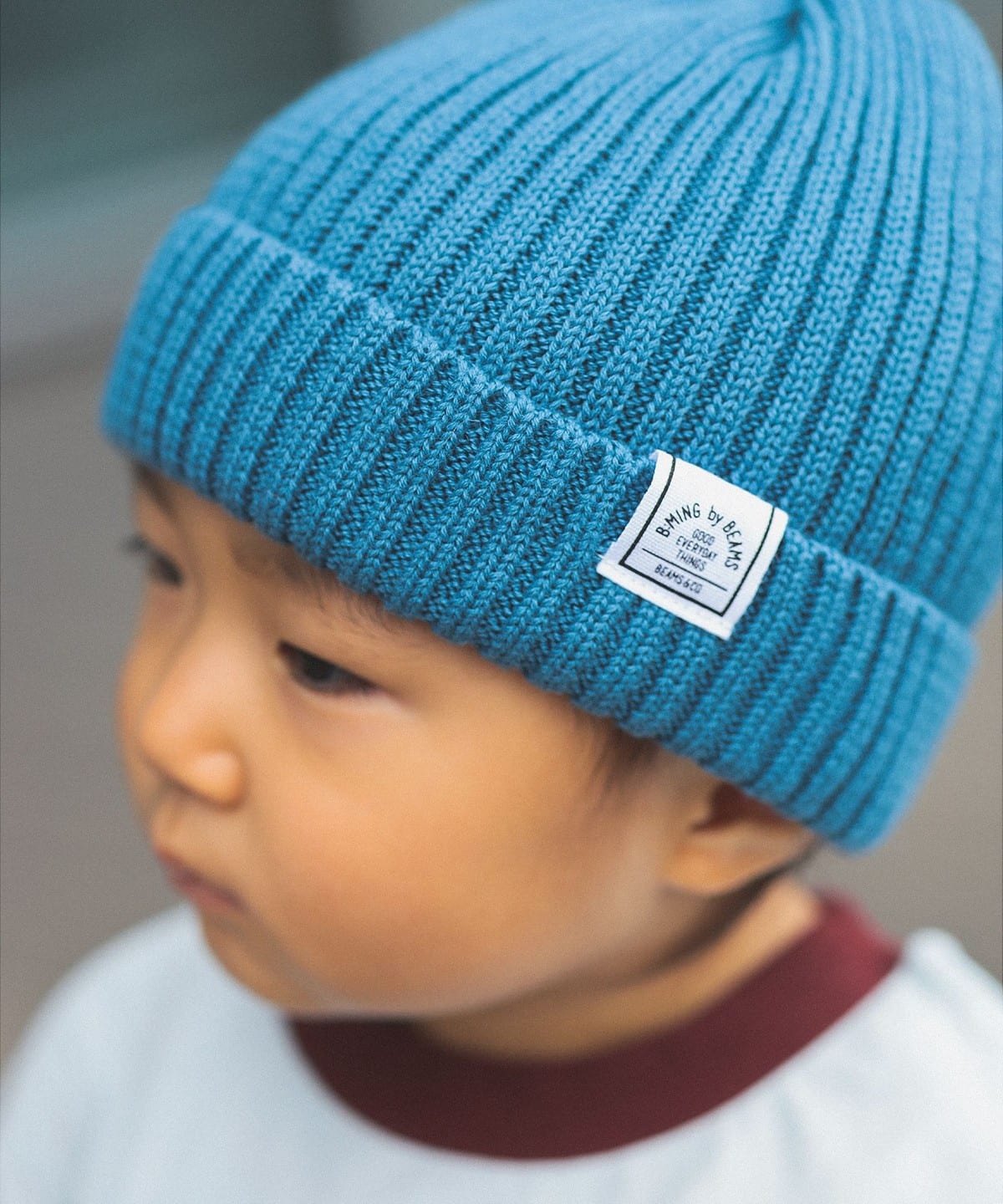 リブ ワッチキャップ 帽子 SMOKE BLUE M(53-56㎝) リブ ワッチキャップ 帽子 SMOKE BLUE M(53-56㎝)