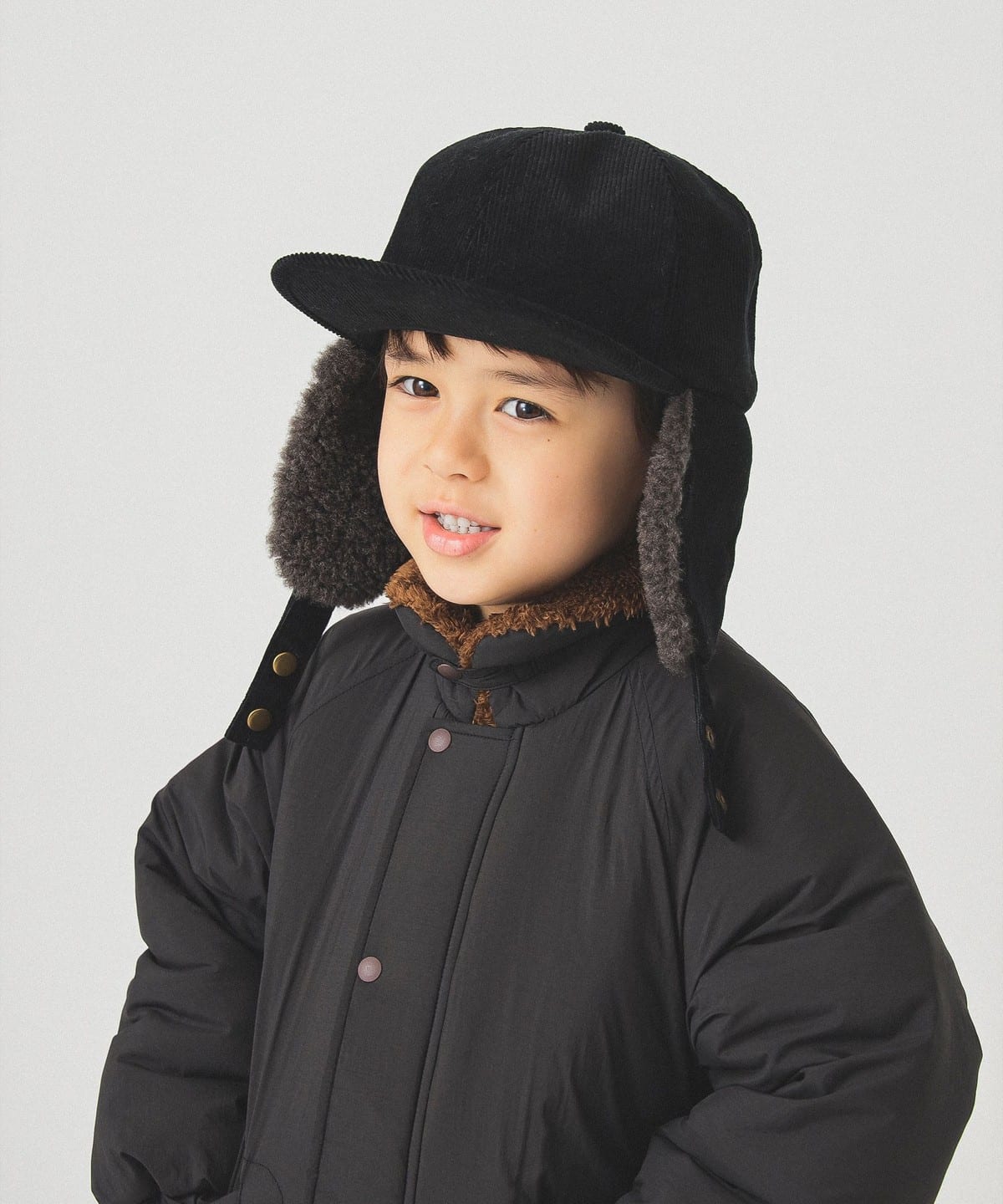 コーデュロイ フライト キャップ 2025FW 帽子 BLACK ONE SIZE コーデュロイ フライト キャップ 2025FW 帽子 BLACK ONE SIZE
