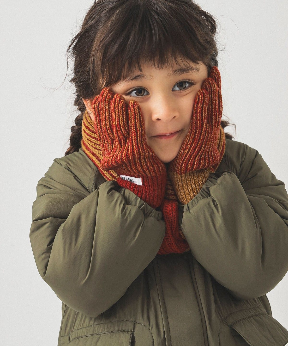 リブ グローブ 2025FW ファッション雑貨 BEIGE ONE SIZE