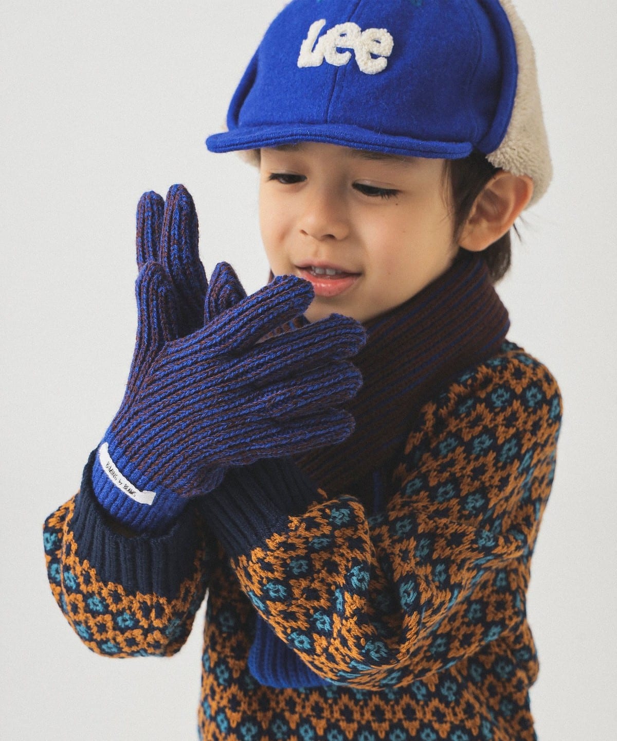 リブ グローブ 2025FW ファッション雑貨 BROWN ONE SIZE