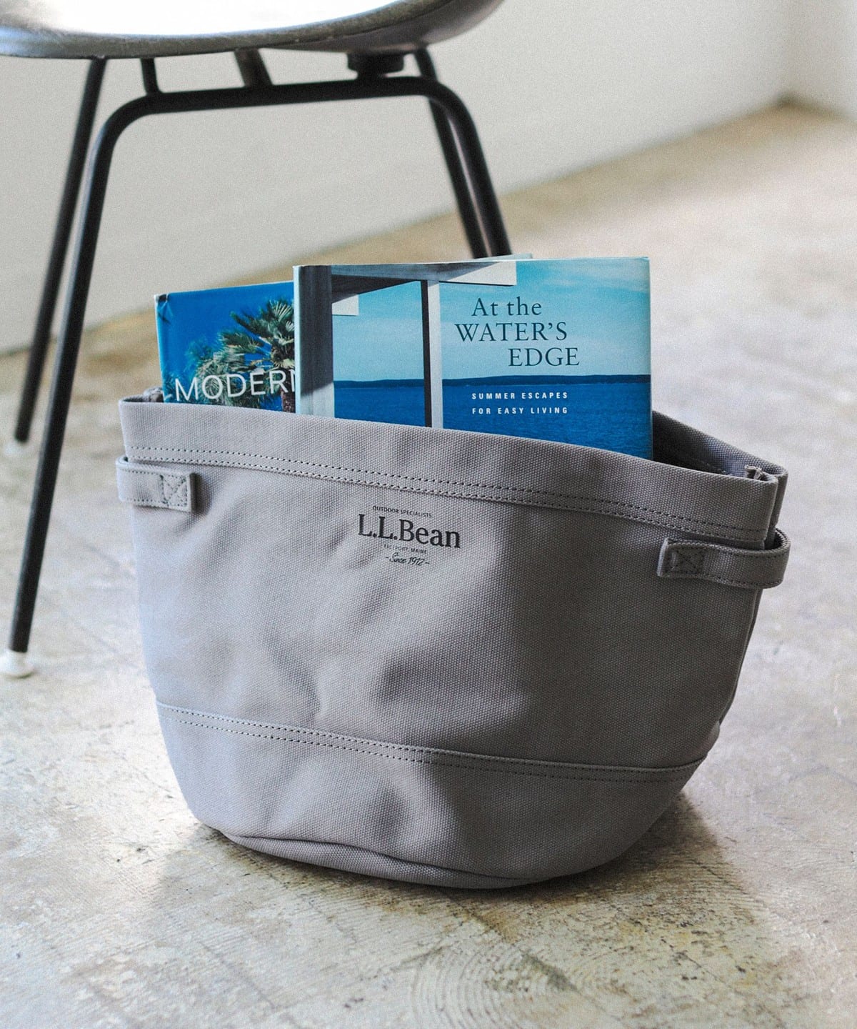 L. L Bean / キャンバス カビ― トート インテリア MEN GREY ONE SIZE L. L Bean / キャンバス カビ― トート インテリア MEN GREY ONE SIZE