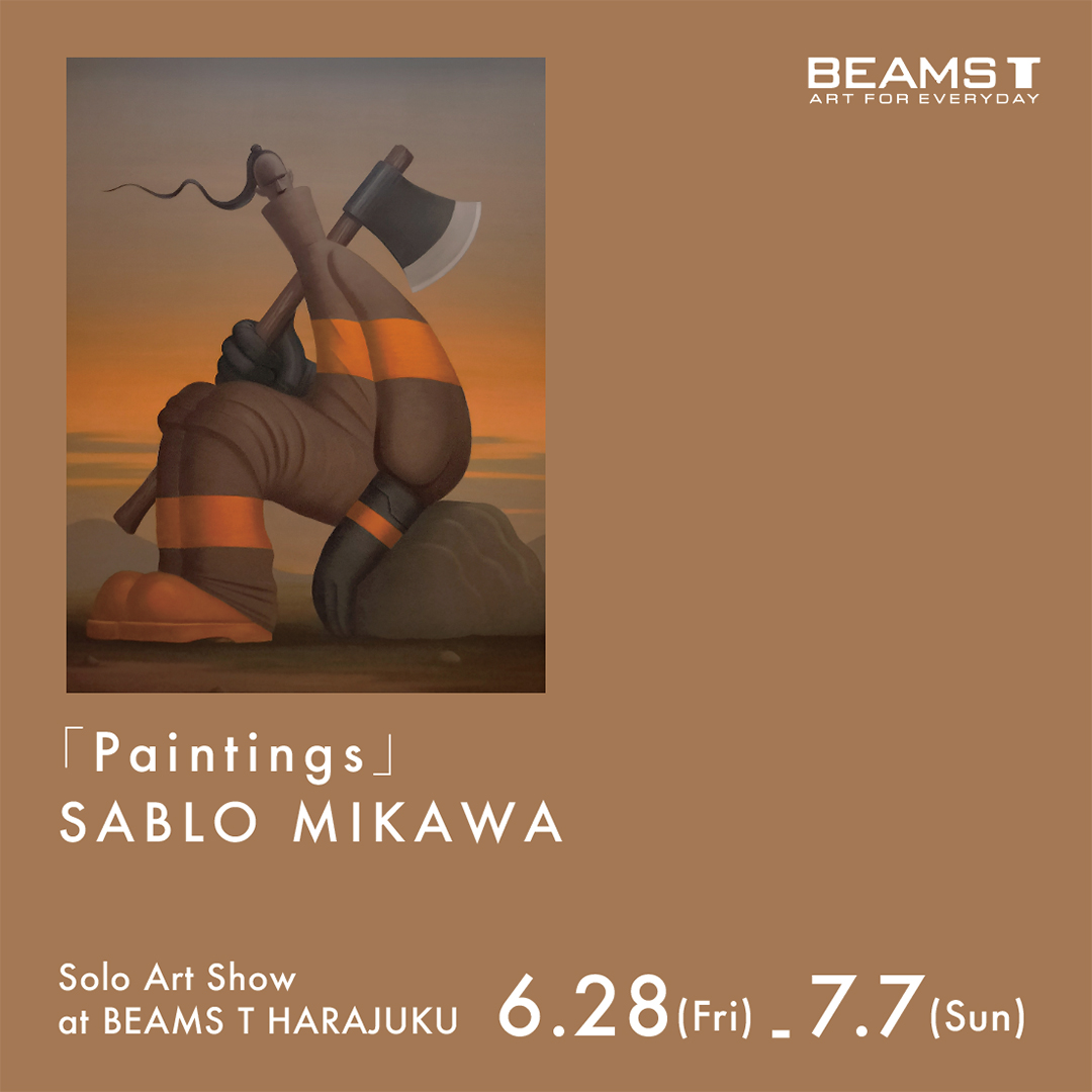 Sablo Mikawa 原画 cowboy 一点物　現代アート　サブローミカワ アーティスト Sablo Mikawa のアートショー『Paintings』を開催｜BEAMS