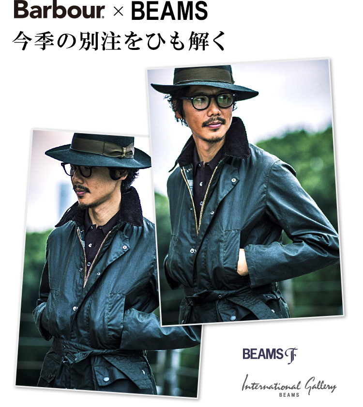 16,800円Barbour×BEAMS F/40th別注BEAUCHAMP 36(Mサイズ)