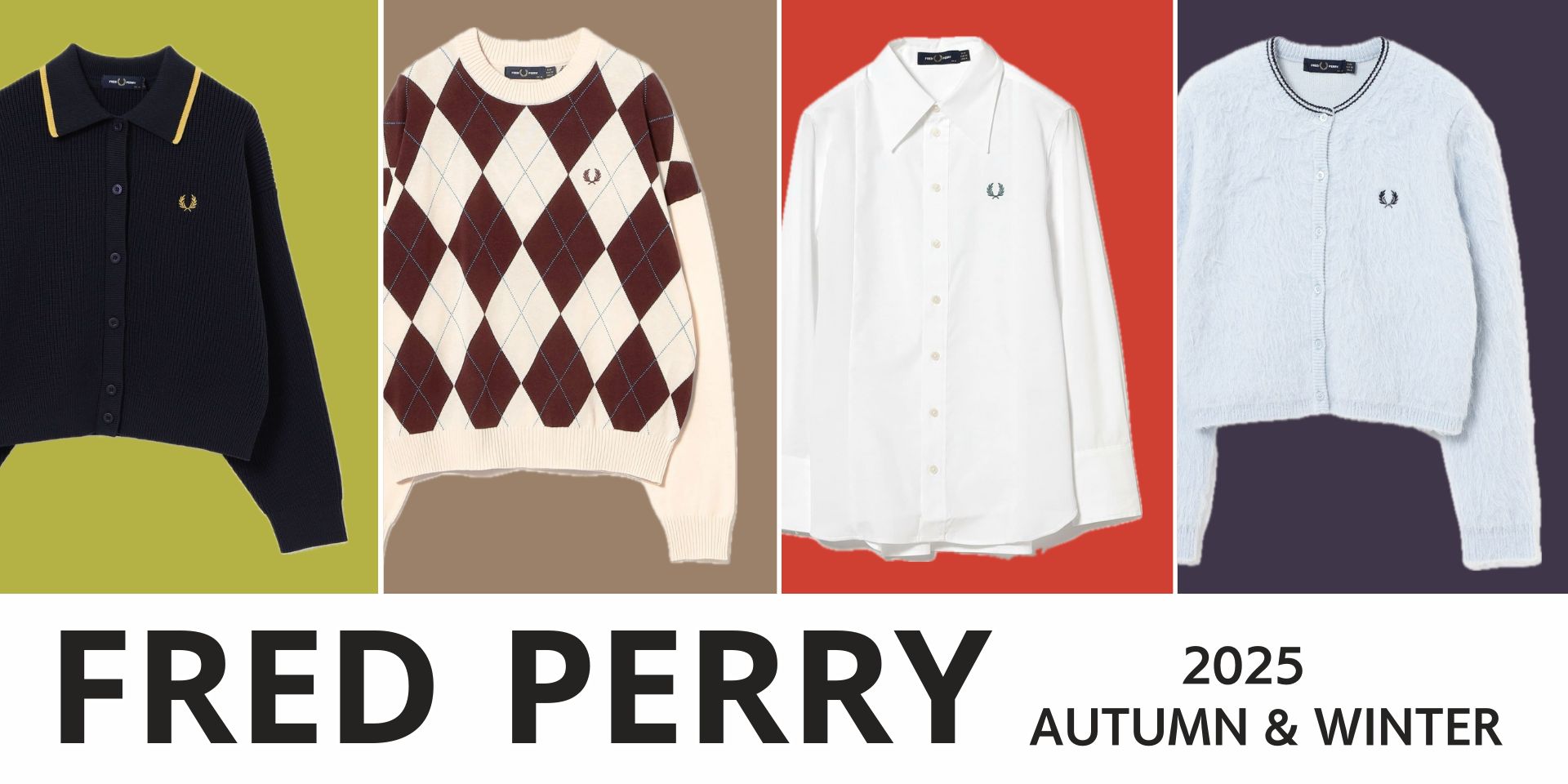 なすびFRED PERRY × Ray BEAMS なすびFRED PERRY × Ray BEAMS Knit Print Fred Perry Shirt