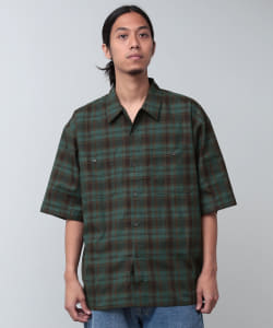 BEAMS / 男裝 短袖 格紋 工作襯衫
