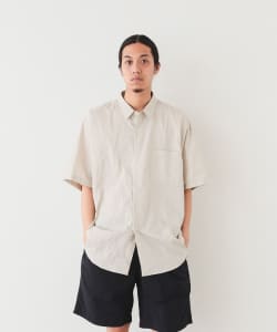 BEAMS / 男裝 寬版 密紋平織 標準領 襯衫