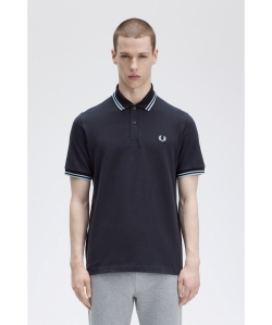 FRED PERRY / 男裝 M12 雙條紋 POLO衫