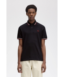 FRED PERRY / 男裝 M12 雙條紋 POLO衫