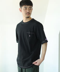 Champion × BEAMS / 別注 男裝 Stitch Pocket T-Shirt