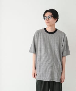 BEAMS / 男裝 MICRO 橫條紋 短袖 T恤