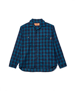 UNIVERSAL OVERALL / 男裝 格紋 開領 工作襯衫