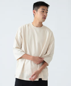 BEAMS / 男裝 絲光加工 八分袖 T恤