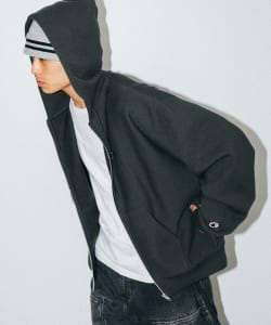 Champion × BEAMS / 別注 男裝 REVERSE WEAVE(R) 寬版 拉鍊 連帽外套