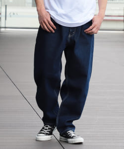 BEAMS / 男裝 寬版 錐形 牛仔褲