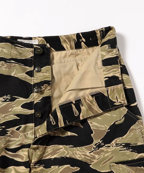 BEAMS BUZZ RICKSON'S × BEAMS / 別注男裝虎斑迷彩長褲（褲子