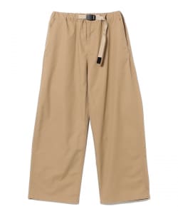 Gramicci × BEAMS / 別注 男裝 寬版 斜紋 長褲