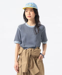 Healthknit × BEAMS BOY / 女裝 華夫格 條紋 T恤