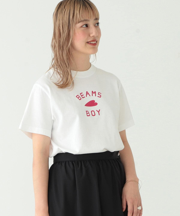 BEAMS BOY BEAMS BOY / 女裝HEART LOGO T恤（T恤・剪裁上衣T恤）網購