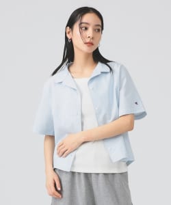Champion × Ray BEAMS / 別注 女裝 條紋 短袖 襯衫