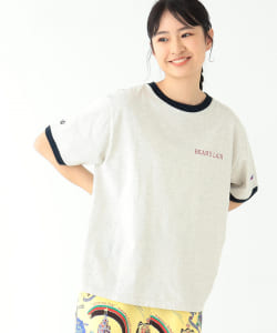 Champion × BEAMS BOY / 別注 女裝 滾邊 短袖 T恤