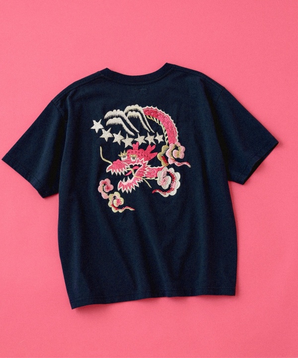 BEAMS BOY TAILOR TOYO × BEAMS BOY / 別注女裝STAR＆PINK DRAGON 短袖 